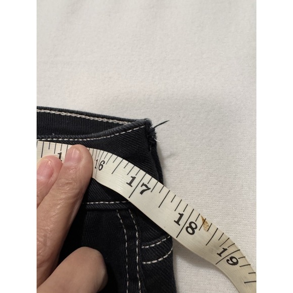 So Good For Life High Rise Cargo Jeans Size 17 33W Dark Wash Wide Legs - Picture 7 of 8